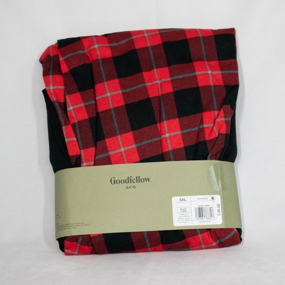 Goodfellow & Co Men's Plaid Long Sleeve Crew + Jogger Pajama Set - Picture 8 of 8